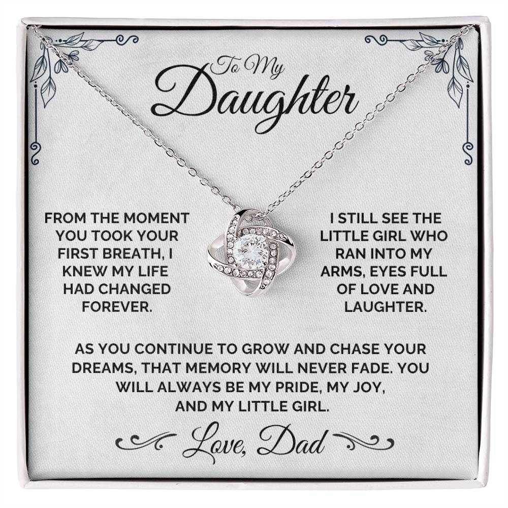 To My Daughter - My Little Girl - Necklace