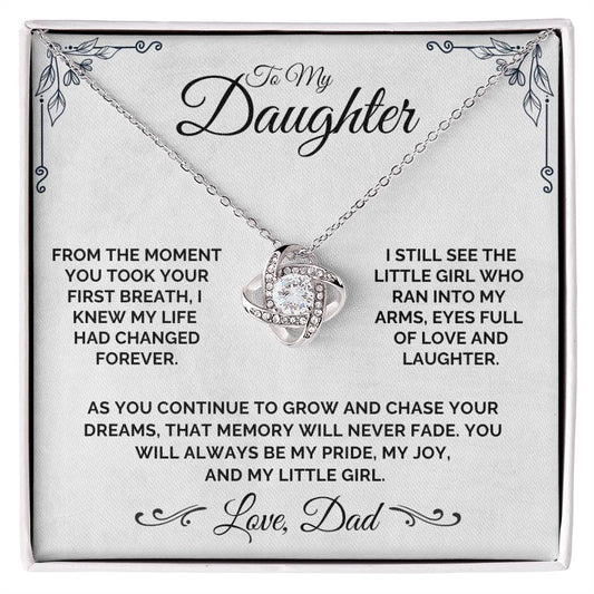 To My Daughter - My Little Girl - Necklace