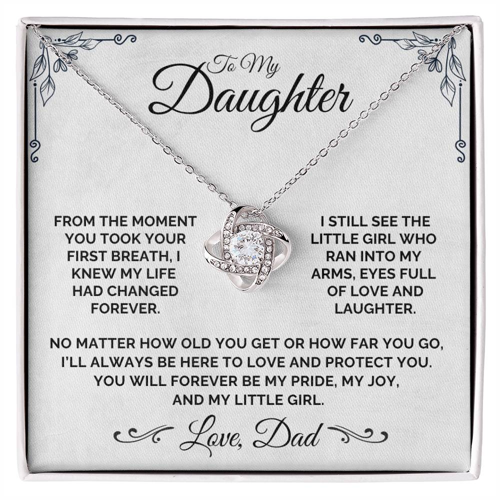 To My Daughter - My Little Girl - Necklace