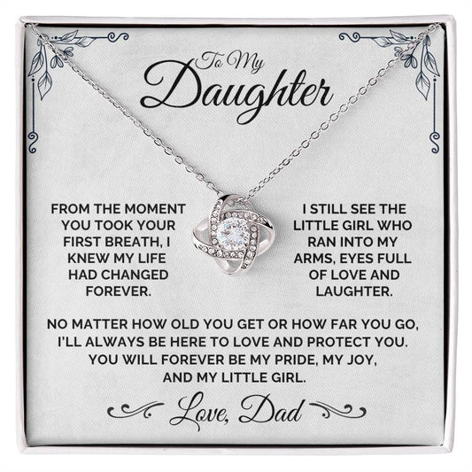 To My Daughter - My Little Girl - Necklace