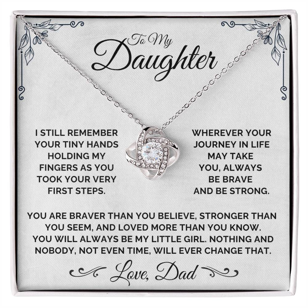 To My Daughter - My Little Girl - Necklace