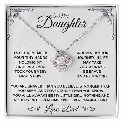 To My Daughter - My Little Girl - Necklace
