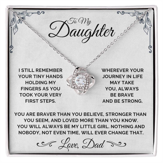 To My Daughter - My Little Girl - Necklace