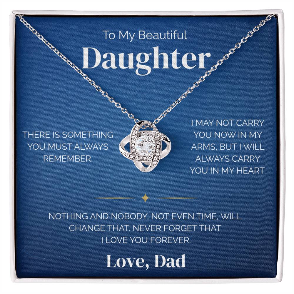 To My Daughter - Carry you - Necklace