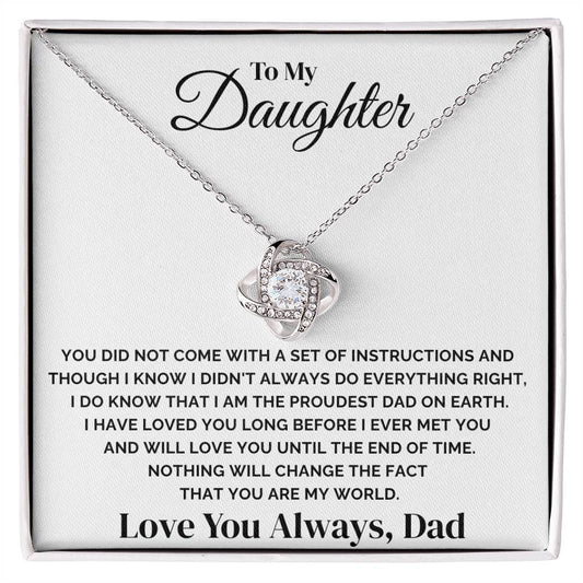 To My Daughter – You Are My World – Necklace