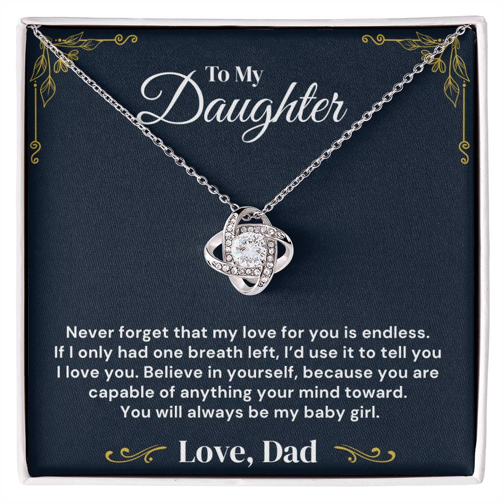 To My Daughter – Endless Love Always – Necklace
