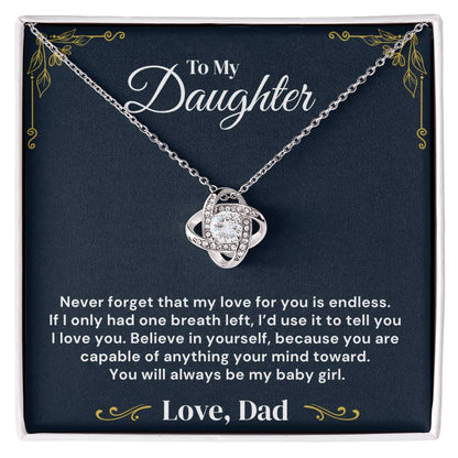 To My Daughter – Endless Love Always – Necklace