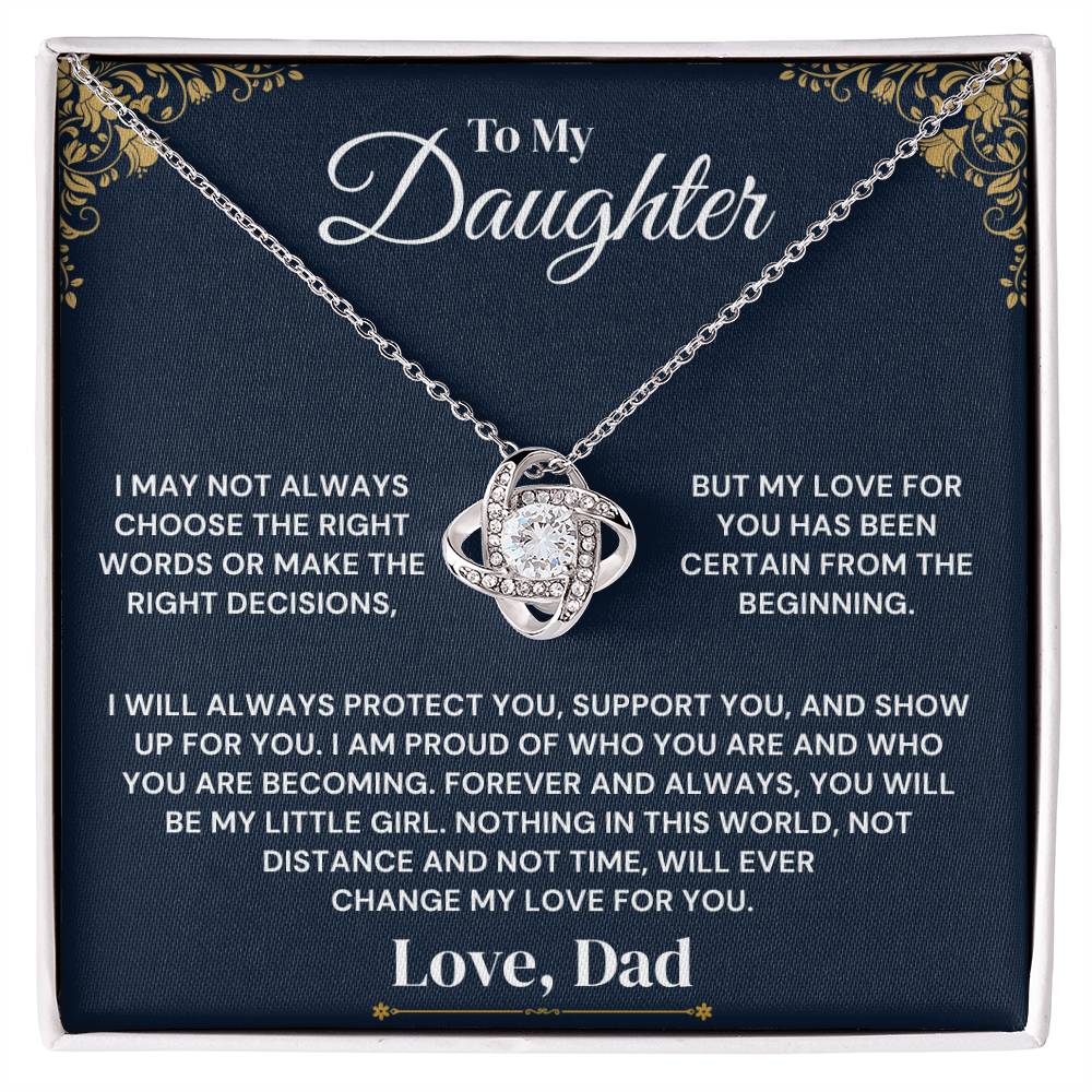 To My Daughter - Certain From the Beginning - Necklace