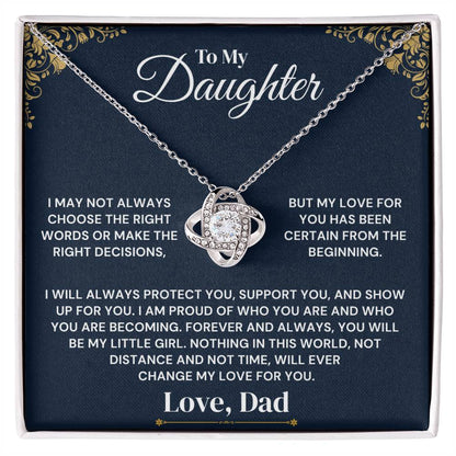 To My Daughter - Certain From the Beginning - Necklace