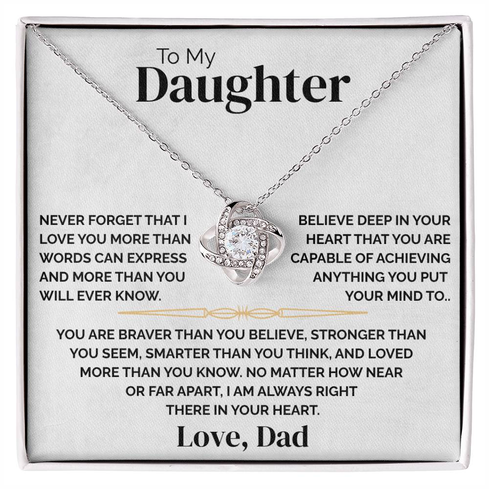 To My Daughter - Always There - Necklace