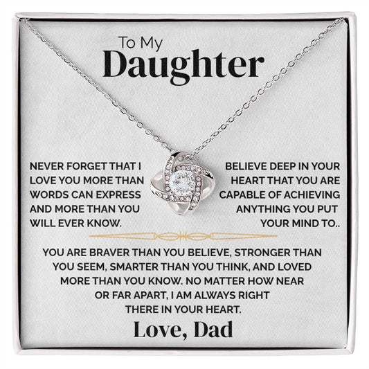 To My Daughter - Always There - Necklace