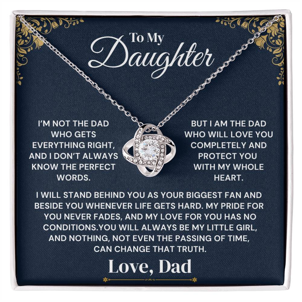To My Daughter - My Heart Will Always Protect You - Necklace