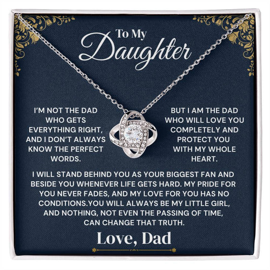 To My Daughter - My Heart Will Always Protect You - Necklace