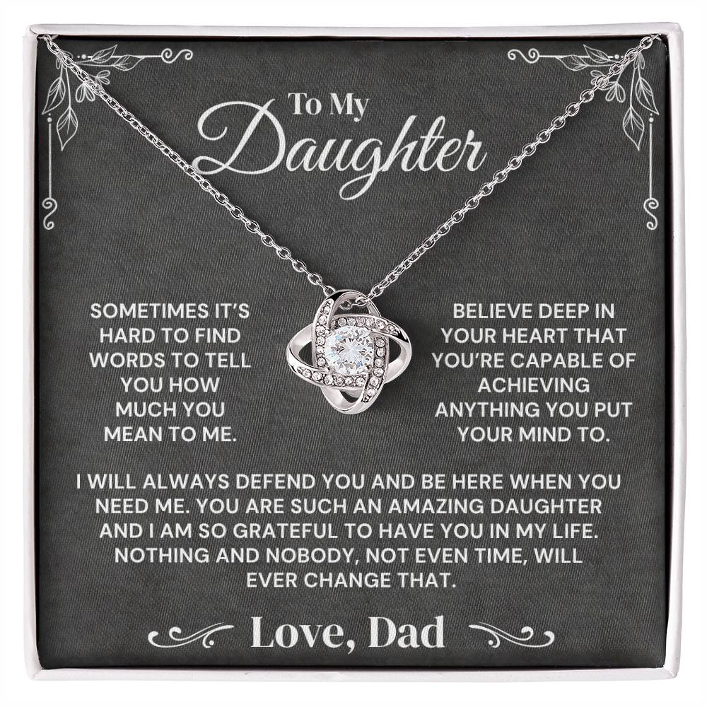 To My Daughter - You Mean Everything To Me - Necklace