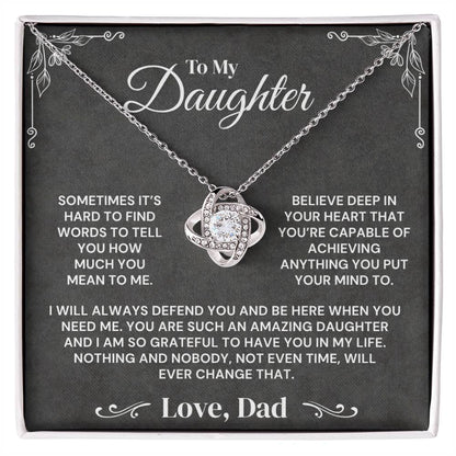 To My Daughter - You Mean Everything To Me - Necklace