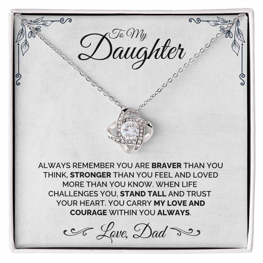 To My Daughter - Trust Your Heart - Necklace