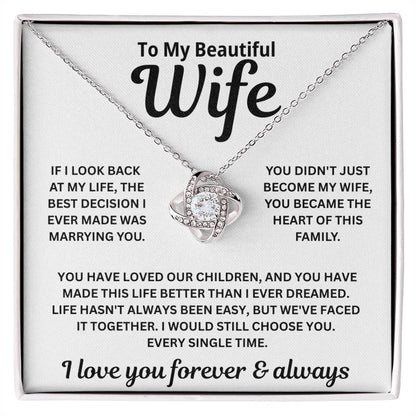 To My Wife — Heart of Our Family — Necklace