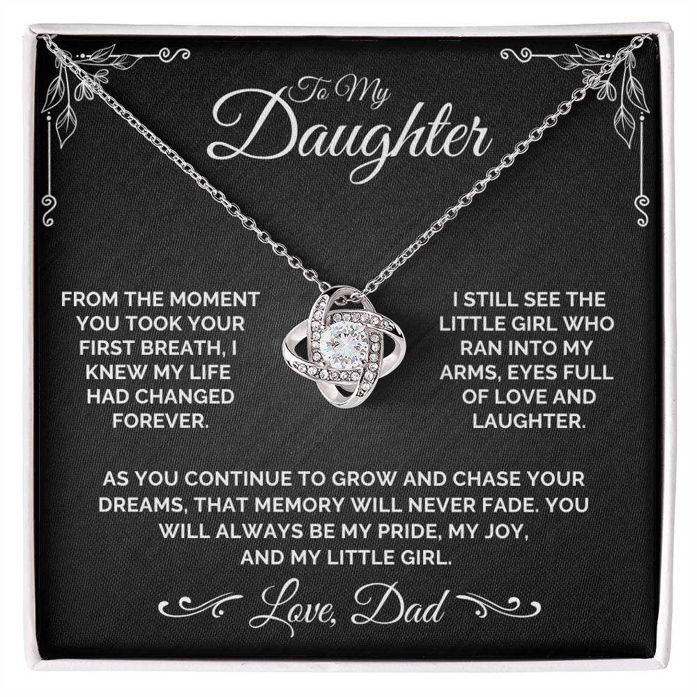 To My Daughter - My Little Girl - Necklace