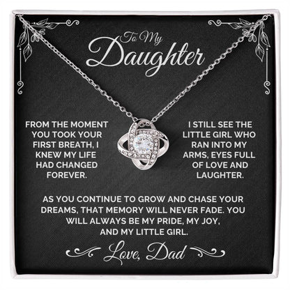 To My Daughter - My Little Girl - Necklace