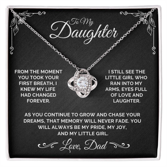 To My Daughter - My Little Girl - Necklace