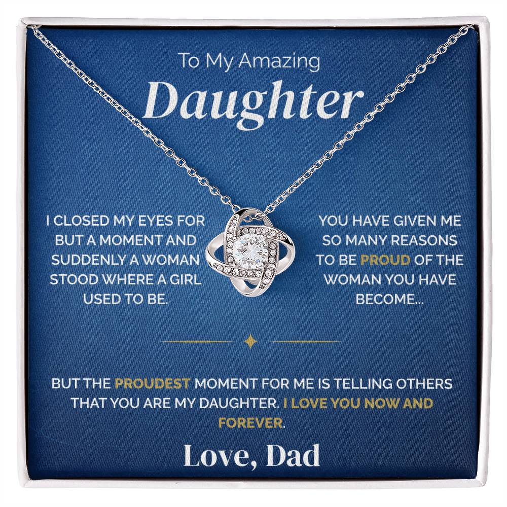 To My Daughter - Proudest Moment - Necklace