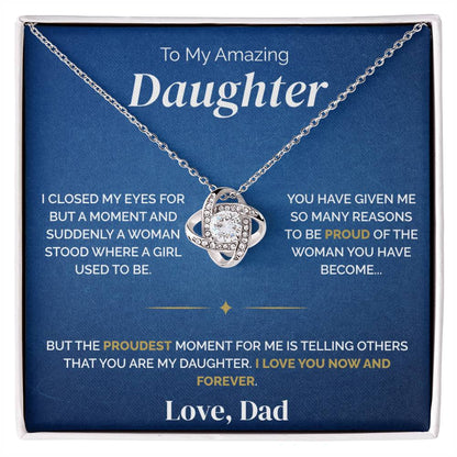 To My Daughter - Proudest Moment - Necklace