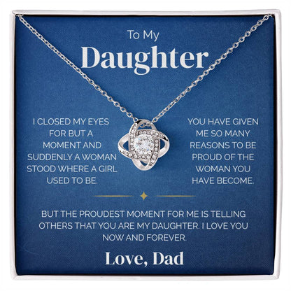 To My Daughter - My Proudest Moment - Necklace