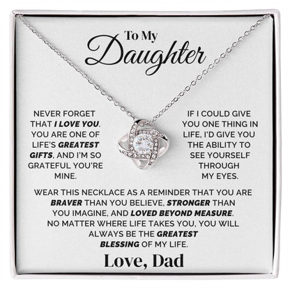 To My Daughter – Forever Grateful for You – Necklace