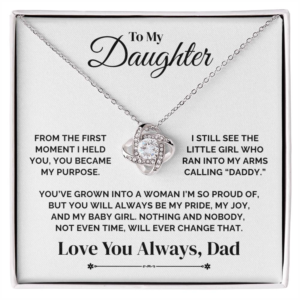 To My Daughter – My Pride, My Joy, My Purpose – Necklace