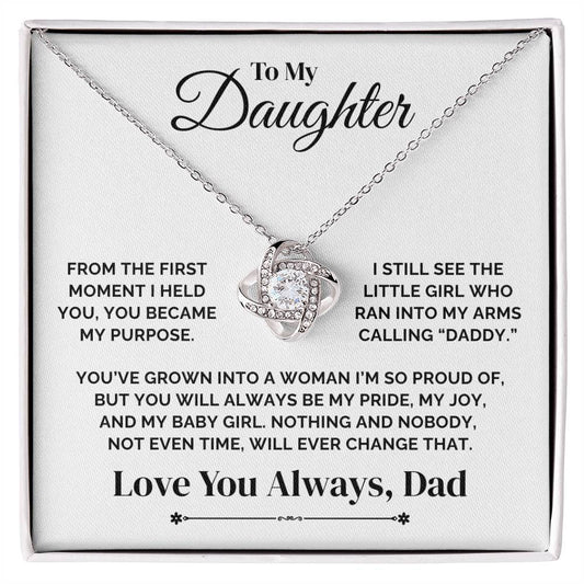 To My Daughter – My Pride, My Joy, My Purpose – Necklace