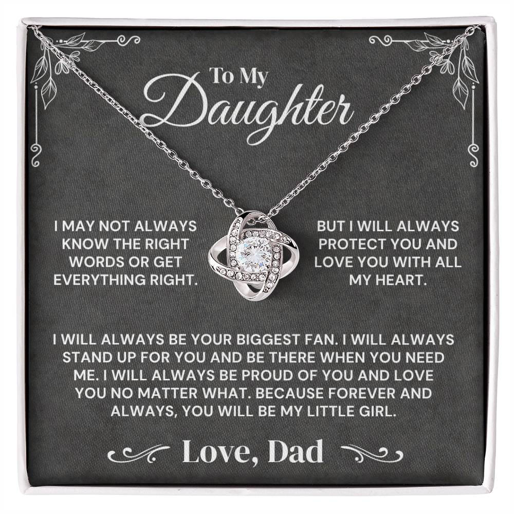 To My Daughter - Always My Little Girl - Necklace