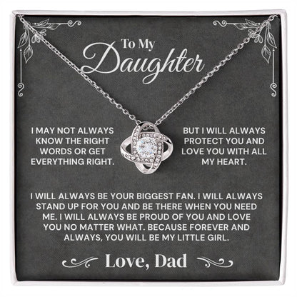 To My Daughter - Always My Little Girl - Necklace