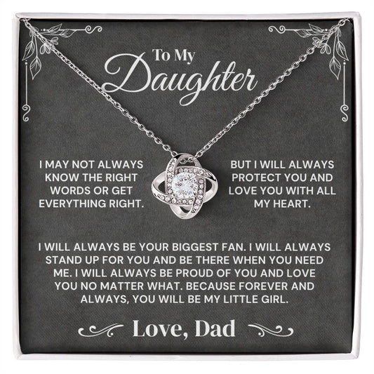 To My Daughter - Always My Little Girl - Necklace