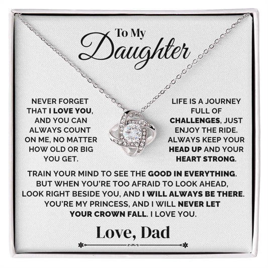 To My Daughter – I’ll Always Be Here – Necklace