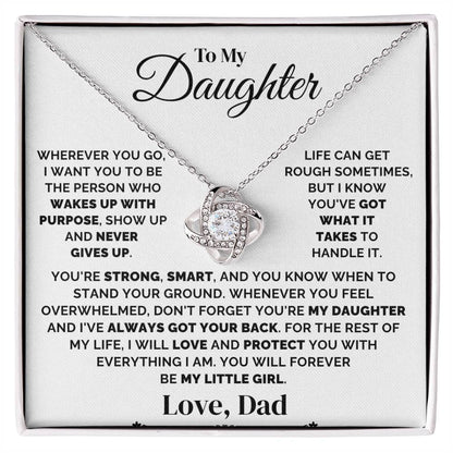 To My Daughter – I've Got Your Back – Necklace