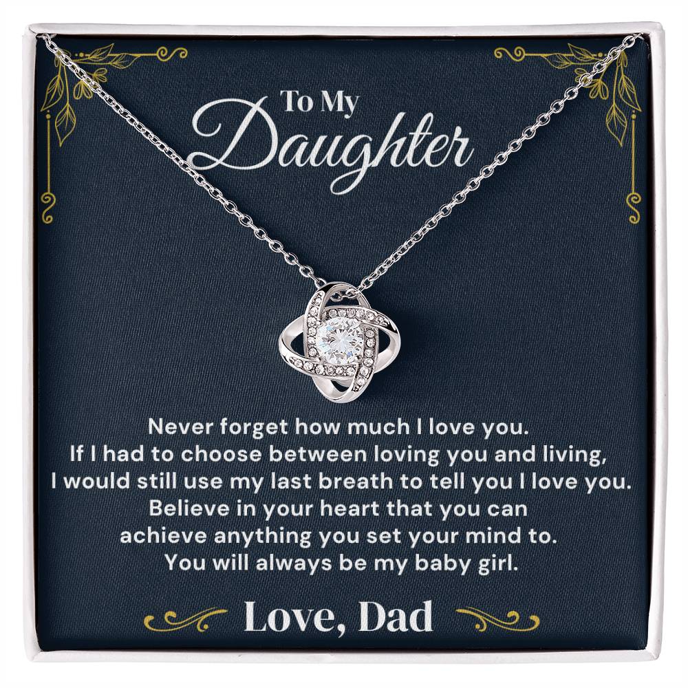To My Daughter – Never Forget My Love – Necklace