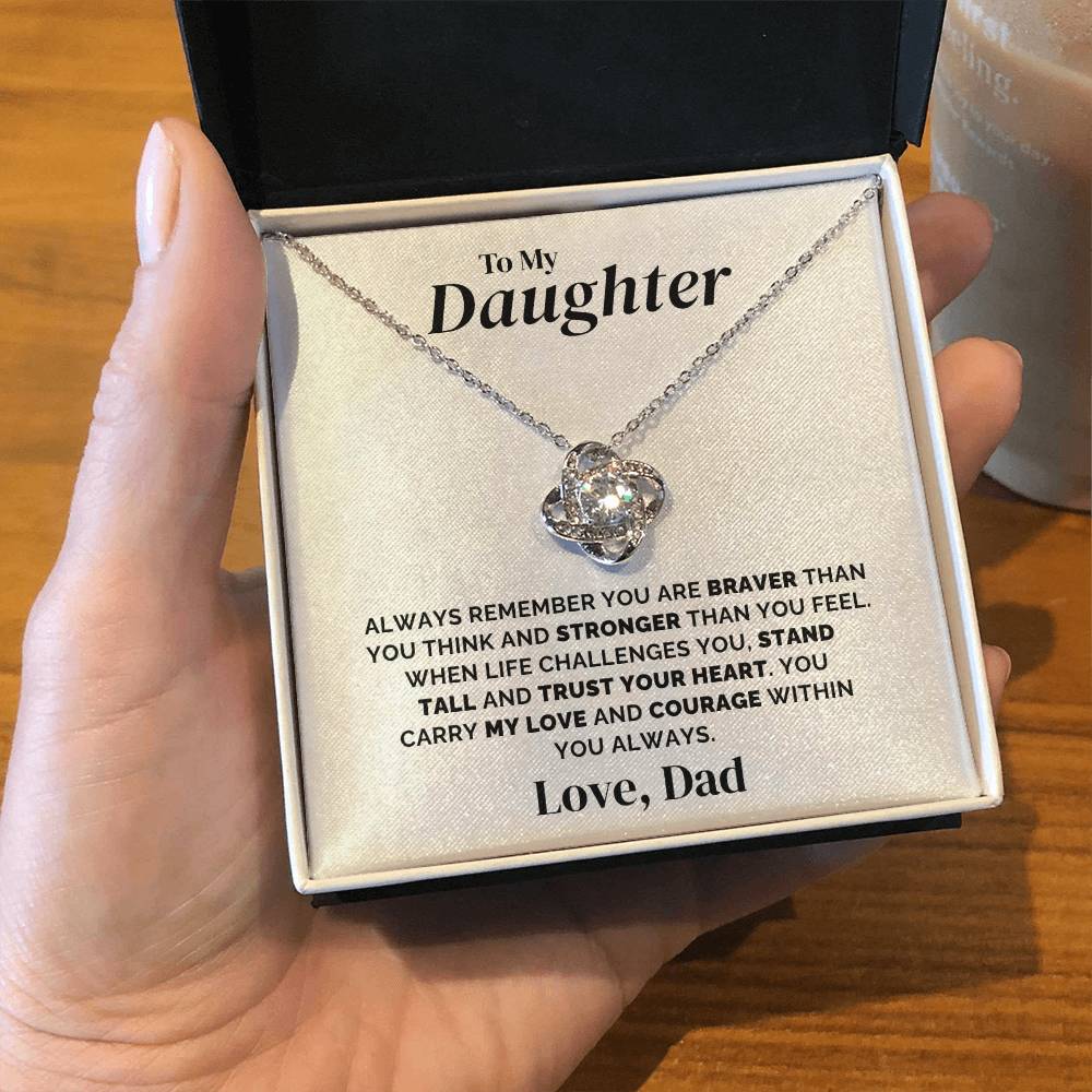 To My Daughter - Always Remember - Necklace