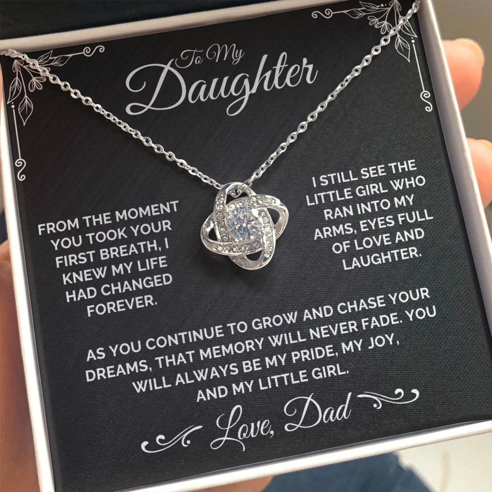 To My Daughter - My Little Girl - Necklace