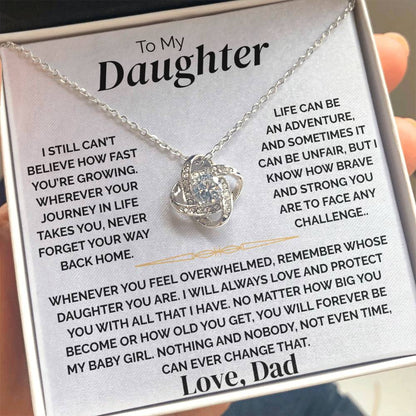 To My Daughter - Never Forget Home - Necklace