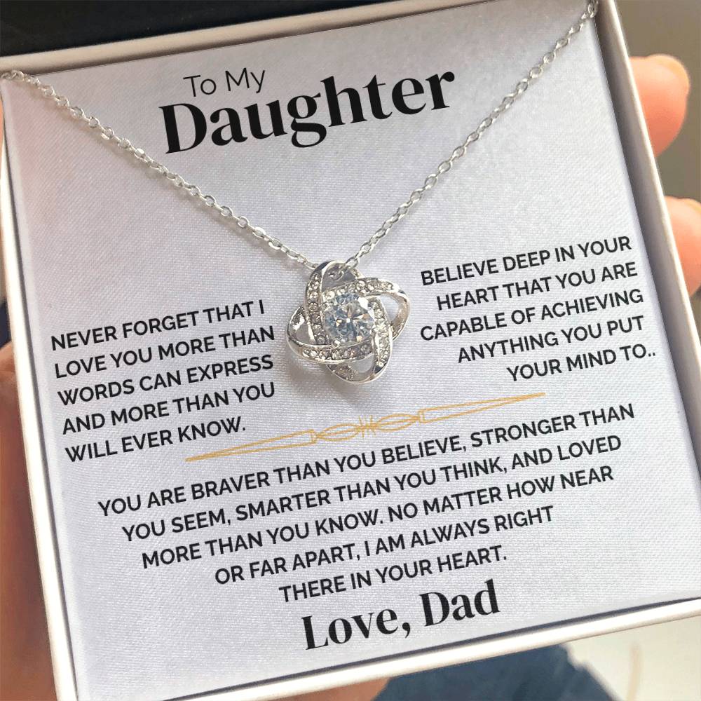 To My Daughter - Always There - Necklace