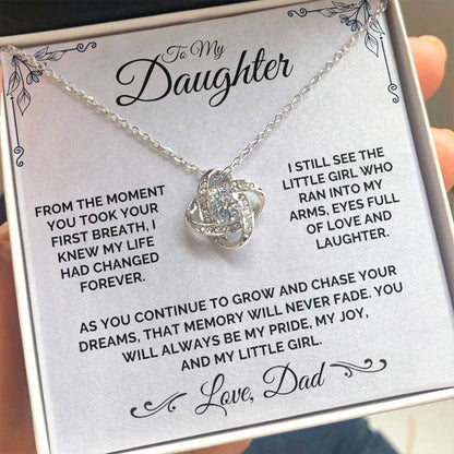 To My Daughter - My Little Girl - Necklace