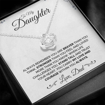 To My Daughter - Trust Your Heart - Necklace