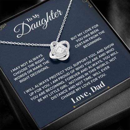 To My Daughter - Certain From the Beginning - Necklace