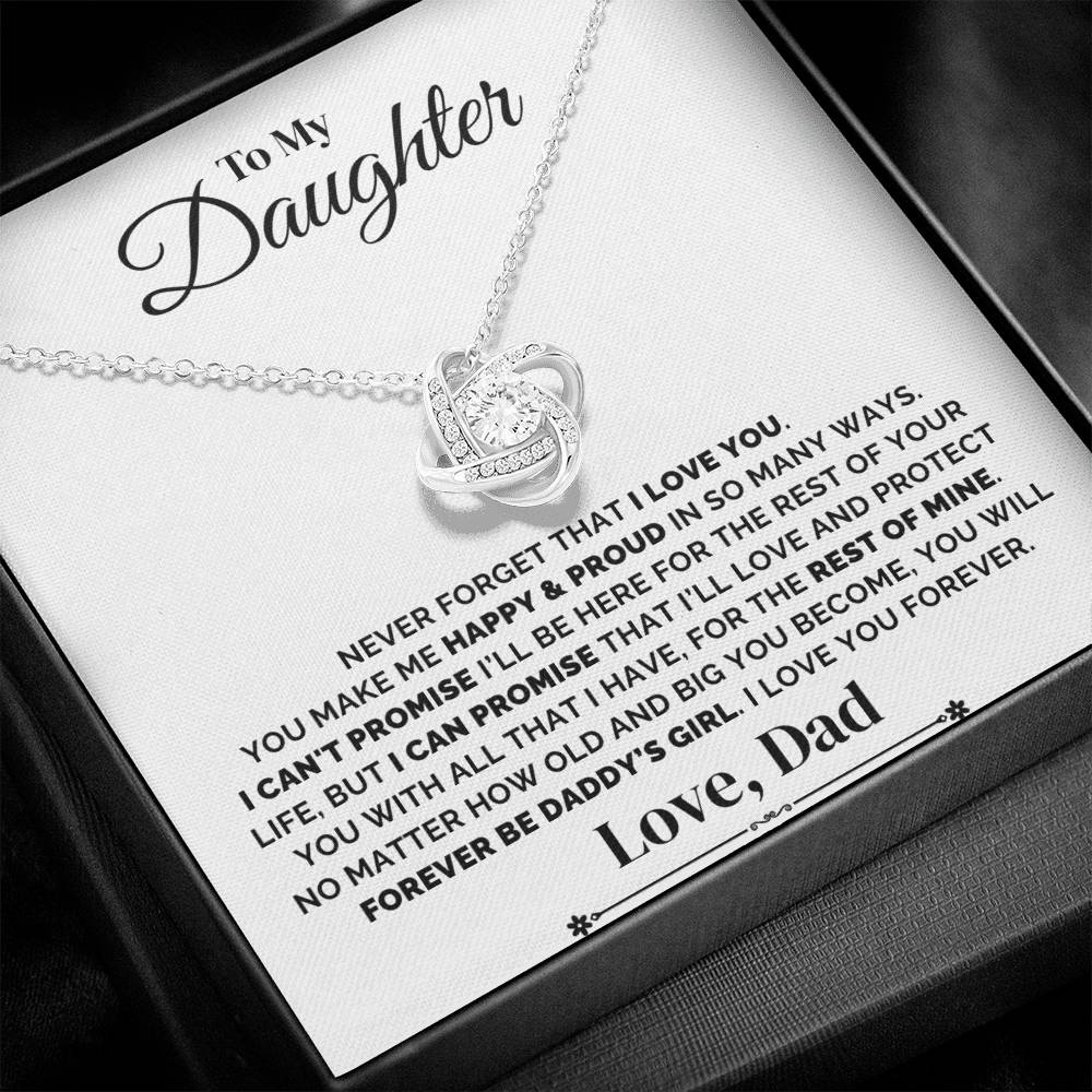 To My Daughter – Daddy’s Forever Promise – Necklace