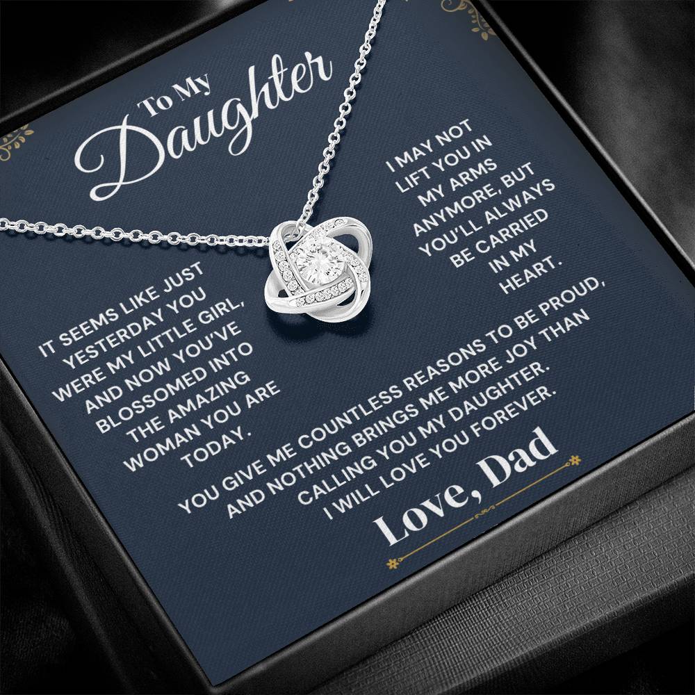 To My Daughter – Just Yesterday – Necklace