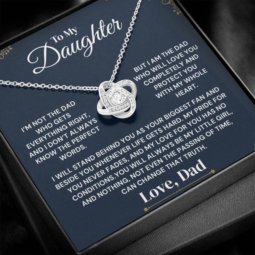 To My Daughter - My Heart Will Always Protect You - Necklace