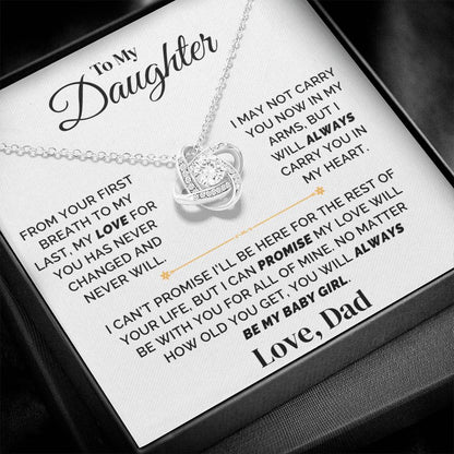 To My Daughter – Forever My Baby Girl – Necklace