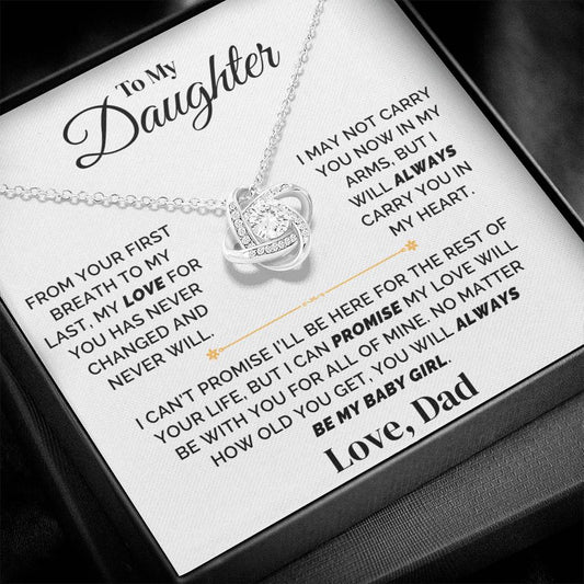 To My Daughter – Forever My Baby Girl – Necklace