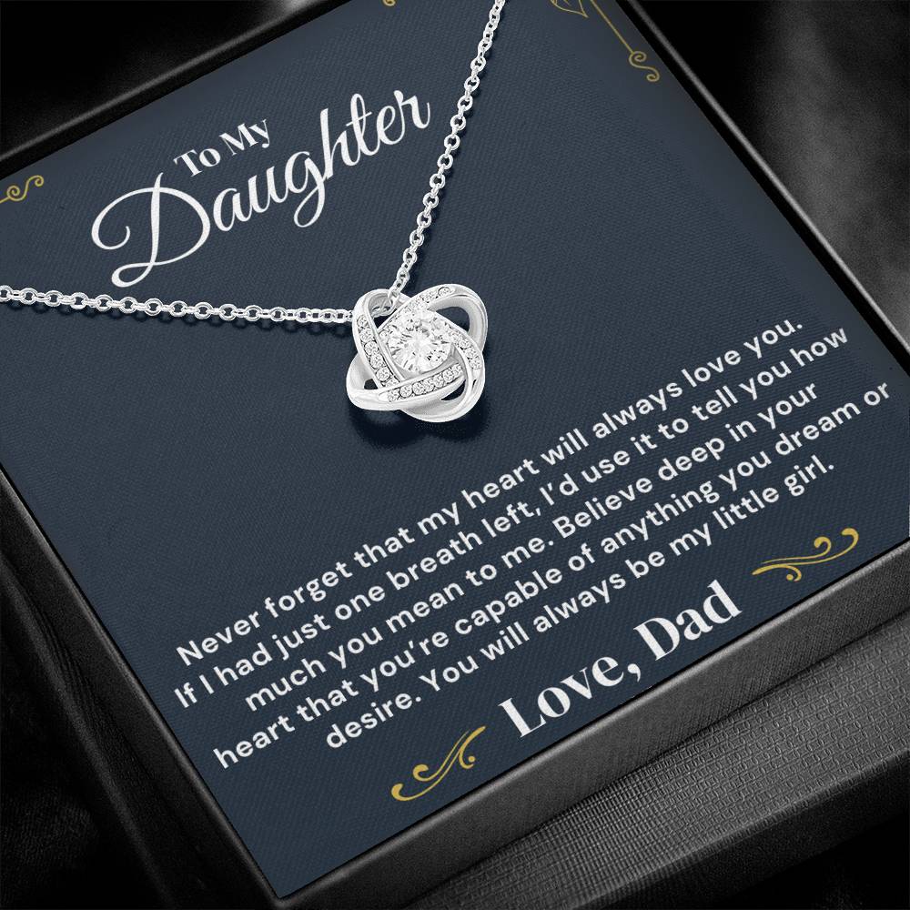 To My Daughter – My Heart Is Yours Always – Necklace