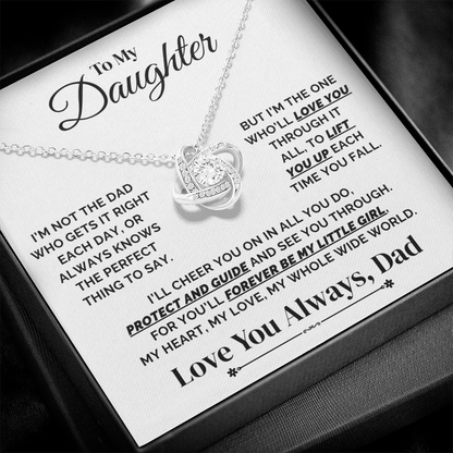 To My Daughter – I'll Lift You Every Time You Fall – Necklace